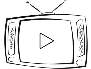 Video - TV with play button